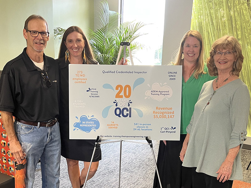 Qualified Credentialed Inspector 20th Anniversary event highlighting environmental training and program growth